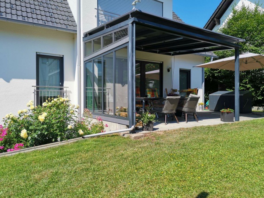 �berdachte Terrasse Einfamilienhaus Boos